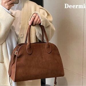 Brown suede bag! Used only once!